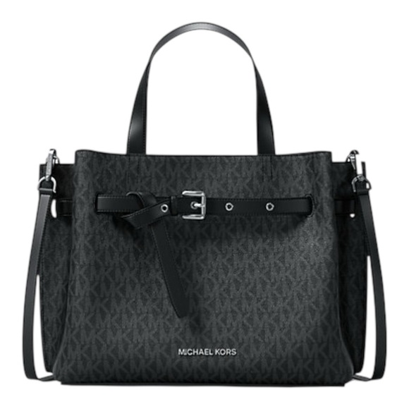 Michael Kors Accessories - MICHAEL MICHAEL KORS Emilia Medium Signature Logo Satchel. NEW
